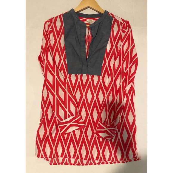 J. Crew Factory Tops - J Crew Geometric Tunic